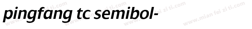 pingfang tc semibol字体转换